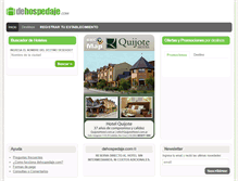 Tablet Screenshot of dehospedaje.com